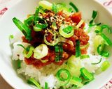 漁師めし!!カツオのなめろう茶漬け作り方2写真