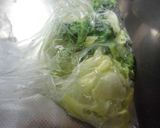 焼鳥缶とキャベツ、ブロッコリのレンジ蒸し作り方4写真