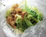 焼鳥缶とキャベツ、ブロッコリのレンジ蒸し作り方7写真