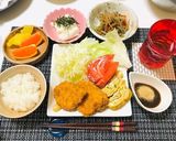 チキンカツメインの和食の晩ご飯の献立作り方8写真