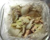 焼鳥缶とキャベツ、ブロッコリのレンジ蒸し作り方11写真