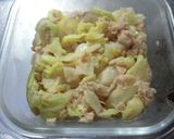 焼鳥缶とキャベツ、ブロッコリのレンジ蒸し作り方9写真