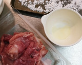 丸めて…ぶた焼きのネギソースがけ作り方3写真