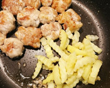 丸めて…ぶた焼きのネギソースがけ作り方7写真