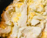 鶏肉のチー玉とじ作り方2写真