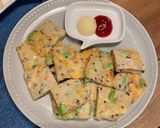 ♡枝豆とツナのとろーりチーズ入りチヂミ♡作り方6写真