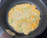 ♡枝豆とツナのとろーりチーズ入りチヂミ♡作り方5写真