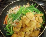 野菜たっぷり♪豚唐揚げスイートチリソース作り方7写真