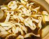 煮込みうどん●赤味噌風味の餅＆玉子うどん作り方1写真