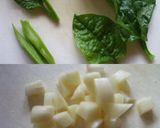 つる紫と豚肉炒めのっけご飯作り方2写真
