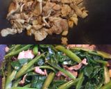つる紫と豚肉炒めのっけご飯作り方3写真