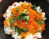 トビッコとニラ卵黄の丼ぶり作り方4写真