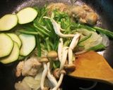 ナッツ入りミルク味噌チキンカレー茶漬け作り方1写真