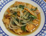 鶏胸肉の野菜あんかけ作り方7写真