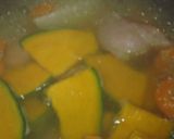 ベーコンとかぼちゃのお味噌汁♪作り方3写真