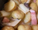 新じゃがとソーセージのホクホクバター煮作り方4写真