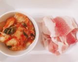 豚キムチそうめん作り方1写真