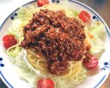 簡単！ミートソースとレタスのパスタ作り方7写真