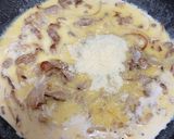 豚肉と牛乳のカルボナーラ　ベーコン無し！作り方8写真