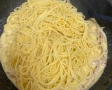 豚肉と牛乳のカルボナーラ　ベーコン無し！作り方10写真