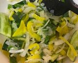 新玉ねぎと叩き胡瓜の薬味和え作り方2写真