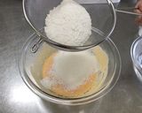 抹茶と小豆のマーブルパウンドケーキ作り方4写真