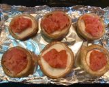 乗せるだけ！しいたけの明太子チーズ焼き作り方3写真