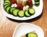 簡単おつまみ、新鮮野菜の岩塩プレートのせ作り方3写真