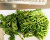 簡単本格的☆菊菜とエビのペペロンチーノ作り方2写真