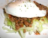 手抜きでごめん!野菜とひき肉かけご飯♪作り方7写真