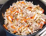 豚のきんぴら丼作り方3写真