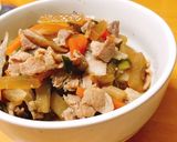 豚のきんぴら丼作り方5写真