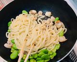 海鮮とそら豆♡ナンブラー焼うどん作り方4写真