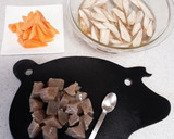 ごぼうと蒟蒻の煮物作り方1写真