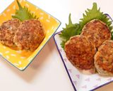 青じそが香る＊和風レンコンハンバーグ作り方5写真