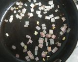 菊芋の葉とベーコンの美味しいチャーハン♪作り方4写真