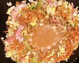 ホットプレートで簡単もんじゃ焼き初心者作り方6写真