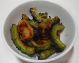 ゴーヤと鶏もも肉の炒め物(おつまみ)作り方4写真