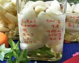 鹿児島県産の大きい【辣韮の酢漬け】作り方4写真
