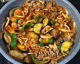 牛バラ肉と夏野菜のミートソースグラタン作り方6写真