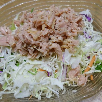大雑把過ぎるツナサラダ(๑•᎑<๑)ｰ☆ by ﾋﾟﾛﾐ♡ 【クックパッド】 簡単