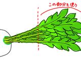 葉つき大根使いきり 大根葉の佃煮作り方1写真