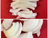 新玉ねぎのいか明太バターパスタ作り方1写真