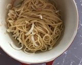新玉ねぎのいか明太バターパスタ作り方4写真