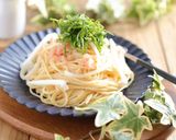 新玉ねぎのいか明太バターパスタ作り方5写真