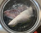 魚のあら入り蒸し器でフルフル茶碗蒸し作り方1写真
