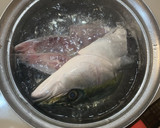 魚のあら入り蒸し器でフルフル茶碗蒸し作り方1写真