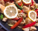 ＊鶏むね肉とアスパラ野菜のレモン炒め＊作り方5写真