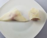 ゆでワンタンの熱々ゴマ油かけ作り方2写真