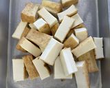 厚揚げと小松菜のチャンプルー作り方1写真